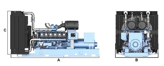 900kw 1000kva WEICHAI Diesel Generator 1000kw 1250kva 12M33 720A Diesel Engine Generator